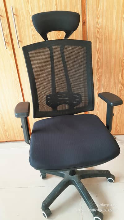 Ergonomic High-Back Mesh Office Chair with Headrest & Lumbar Support