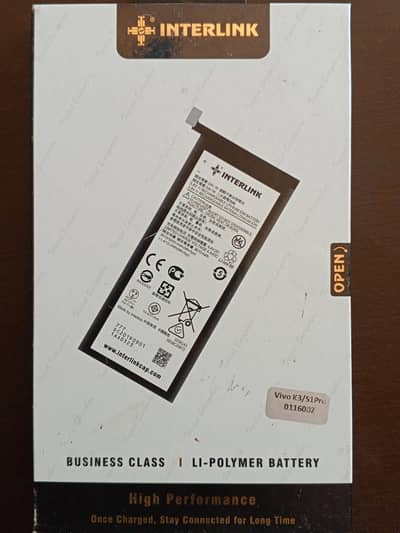 vivi s1 pro/vivo k3 original interlink battery