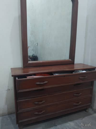 pure wooden dressing table mirror