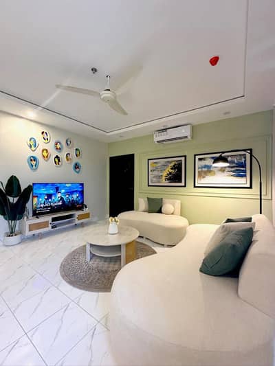 Flat for rent 1bed ROM full furnished apartments safe and scour 100%coupe allow