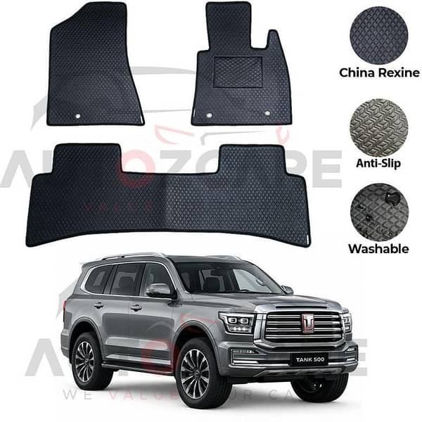 GWM Tank 500 (5 seater) China Rexine Floor Mat 4PCS - Model 2024-2025