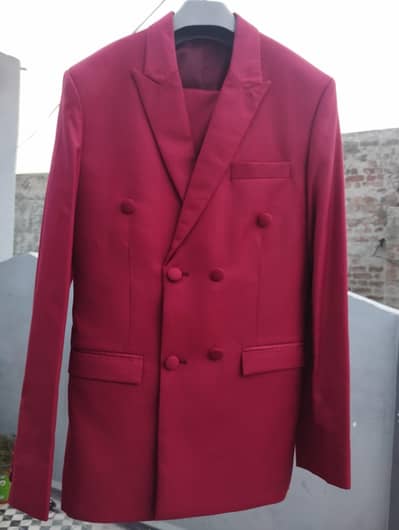 3 piece suit for men double braces coat for sale