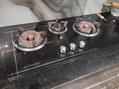 Almost New Glass Gas Stove for Sale