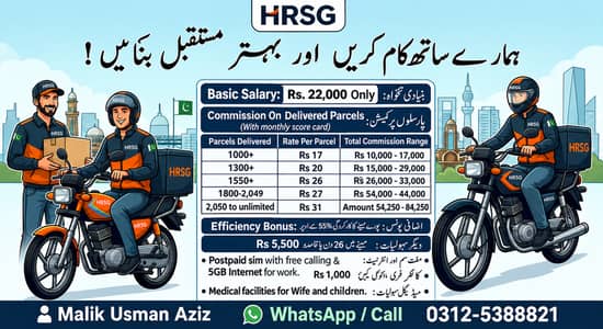 Courier Deliverey Rider Job at HRSG