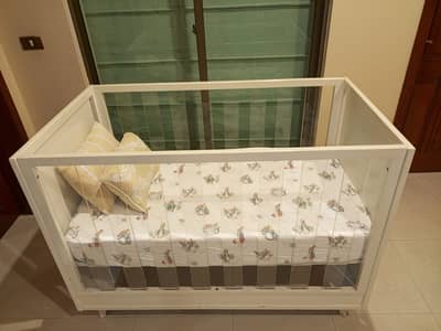 Premium Baby Cot with Mattress – Excellent Condition