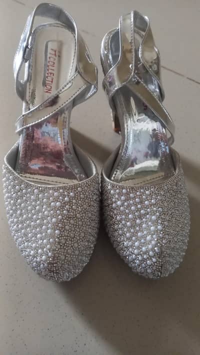 pearl high heels