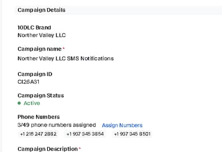 USA BUSINESS CALLING & SMS SETUP SERVICE