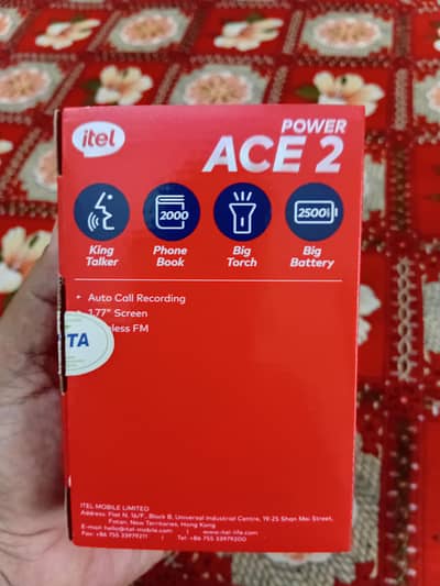 Itel mobil very good condition with warranty card and full  box
