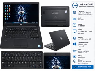 Dell Latitude 7480 – Core i7 7th Gen | 8GB RAM | Windows 11 Pro