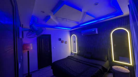 One bedroom vip apartment for rent on 3 hours in bahria town lahore