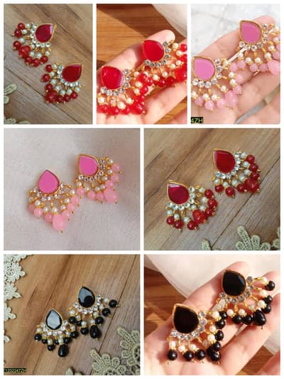 Indian Style Party Wear Earrings for Girls _ Free Delivery available