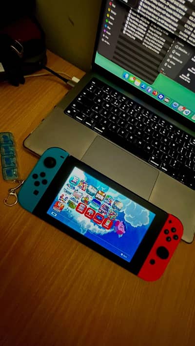 Nintendo Switch V1 jailbreak with box, 256GB SD card, all accessories