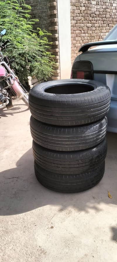 Honda City Tyres 195/65/R15 - Excellent Condition (Set of 4)