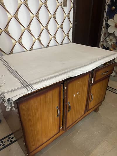 Wooden iron stand