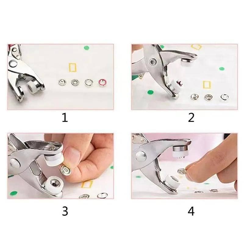 25Pcs Snap Button Press Pliers Tool Kit 5