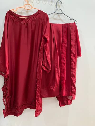 pure silk with chiffon duppta