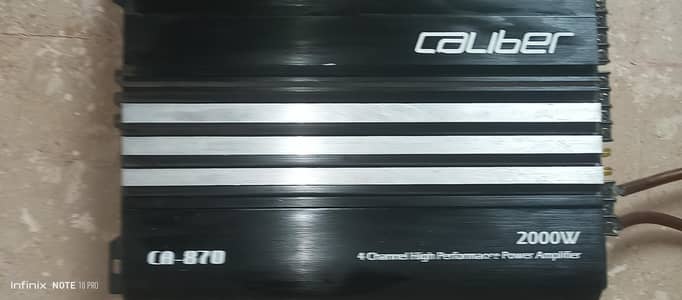 For Sale: Caliber CA-870 4-Channel Amplifier - 2000W.