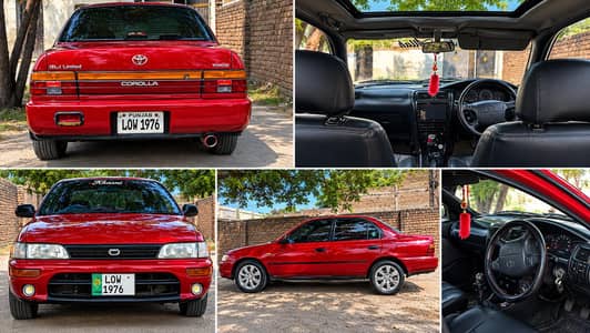 Toyota Corolla 1994 Model – Red Color – Complete Documents
