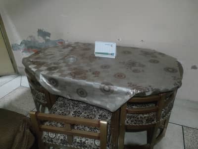 Dinning table with 6 chairs