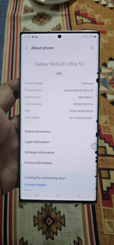 Samsung Mobile Note 20 Ultra