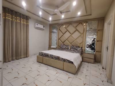 A fully furnished 2-bedroom apartment facing the Eiffel Tower in Bahria Town, Lahore is available for rent at PKR 85,000 per month