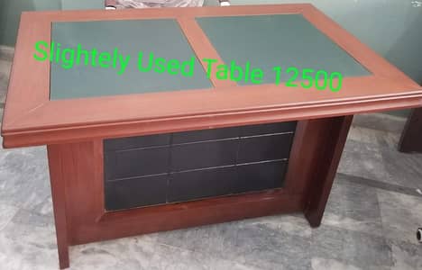 Office ka kuch saman less used sale Office table sofa single chair