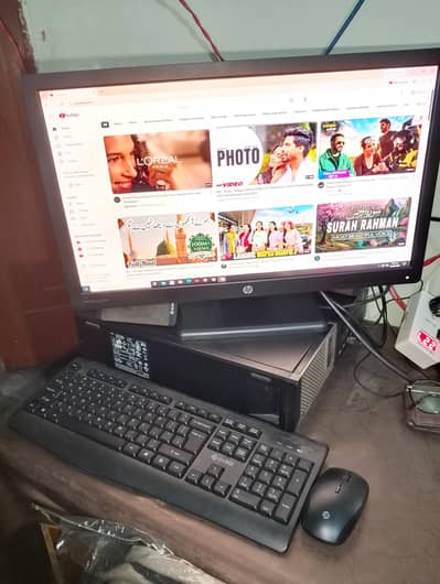 DELL desktop PC complete set- HP monitor +keyboard mouse | Lahore