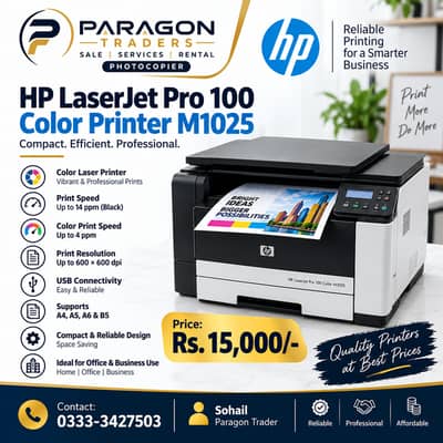 HP LaserJet Pro 100 Color Printer M1025 Printers For Sale