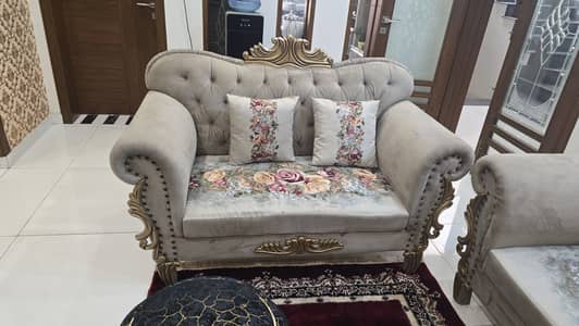 7 seater sofa set with antique colour