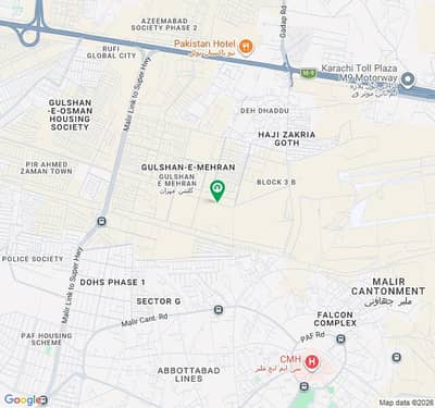 400 sq. yards Plot Available for Sale East Open Corner At Gulshan E Mehran 2D