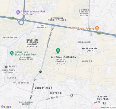 240 Sq. Yard Plot Available For Sale 24 24 Corner At Gulshan E Mehran Sector 1 Block B