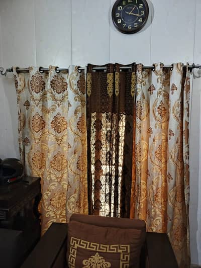 Beautiful Curtains GOLDEN & BROWN color