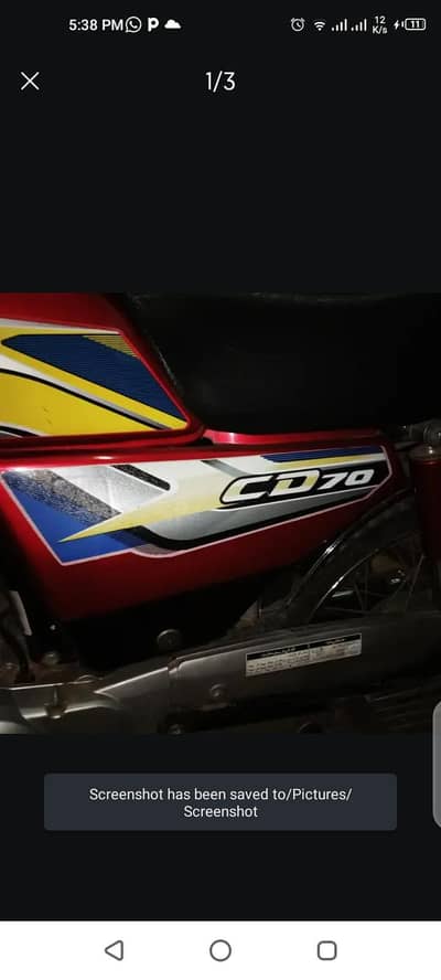 Honda CD70 2025 Model Red - Well Maintained - Urgent Sale