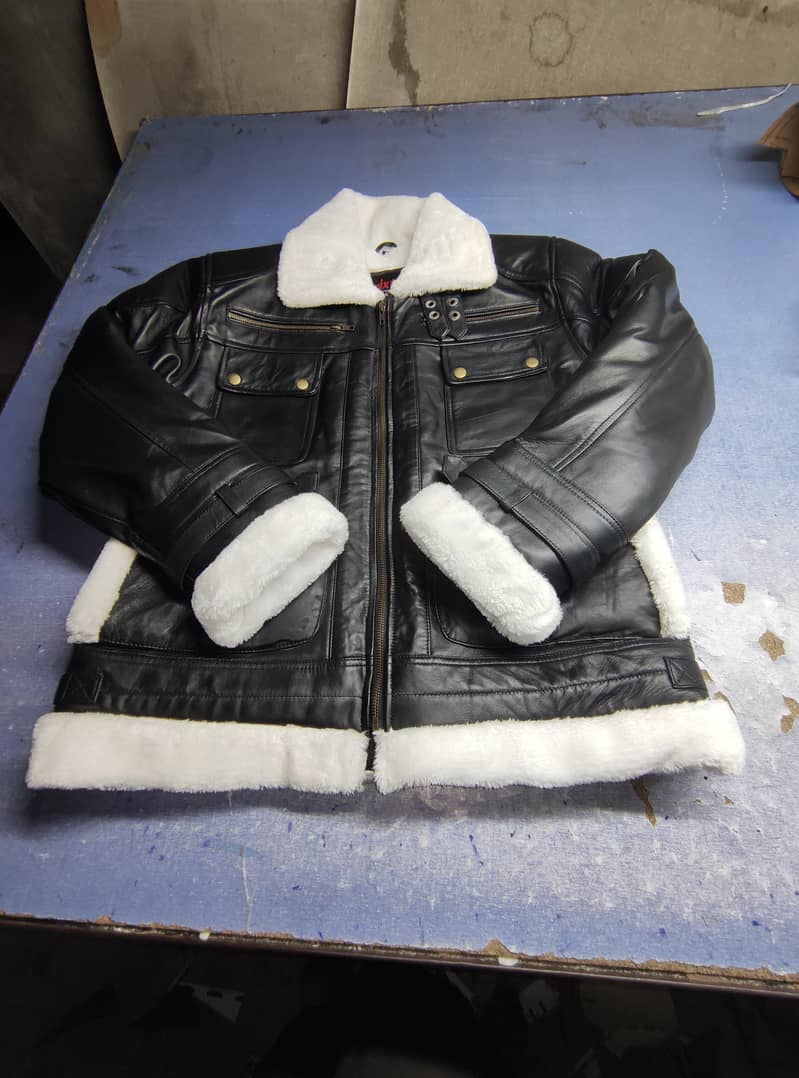 leather fur jacket 0