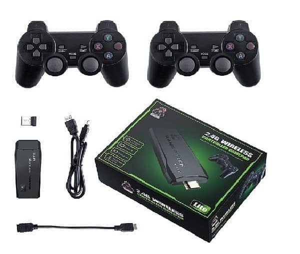 New M8 Retro Consoles Game 4K 2.4G | 12,000 + Games | 64GB Retro Classic Gaming | Double Wireless Controllers - M8 Video Game