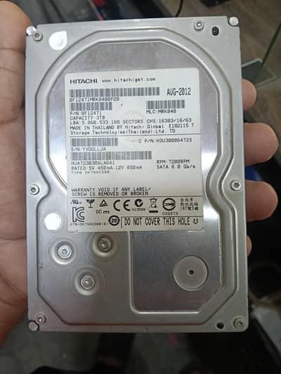 Hitachi 3tb hard For sale Good Condition 100 health