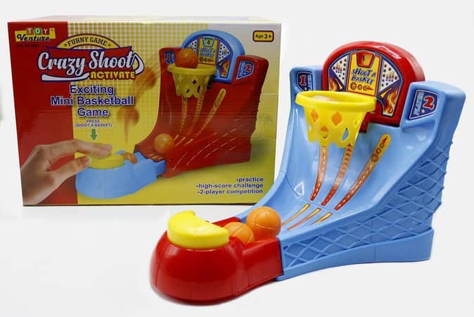 Crazy Shoot basket ball Multi player game with 2 shooters 9 balls.