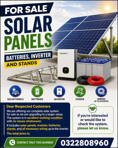 Complete Solar System for Sale Solar Panels, Inverter, Batteries
