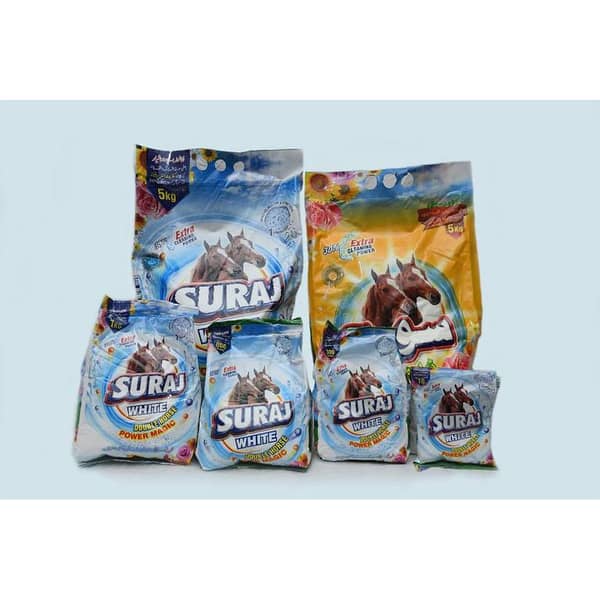 Suraj White Detergent Powder - 1kg Economy Pack