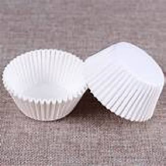 100 Pcs Paper Cupcake Liner - White