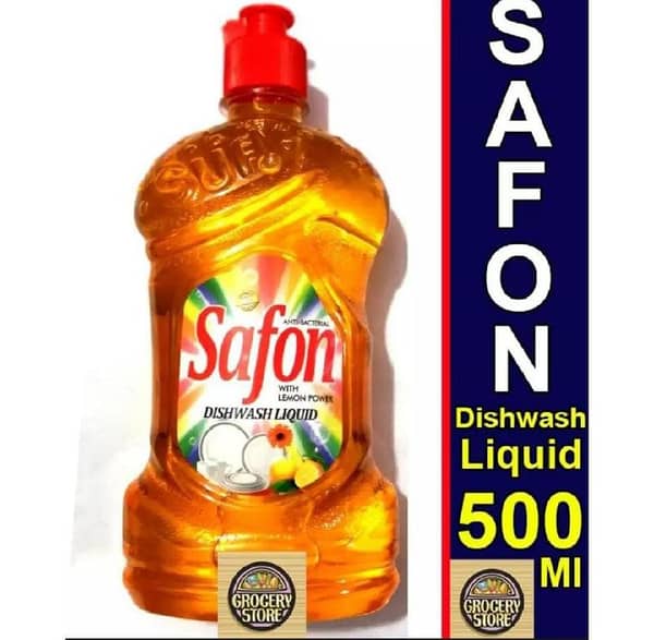 Safon Dishwash Liquid With Lemon Power Gel 500Ml