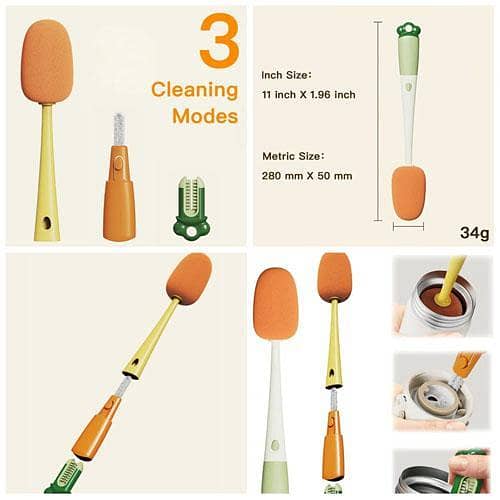 3in1 Bottle Cleaning Brush Sponge 1Piece in pakistan