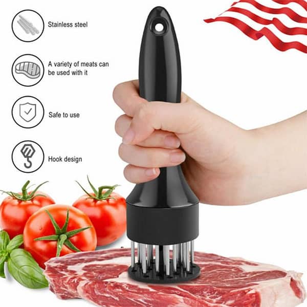 Meat Tenderizer Tool Profession Kitchen Gadgets Meat Tenderizers Stainless Steel Meat Tenderizer BBQ,Marinade in pakistan