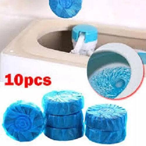 New High Quality Bathroom System Toilet Cleaner 10 pcs/set Blue Tablet Toilet Bowl Cleaner Automatic Tank Bowl in pakistan