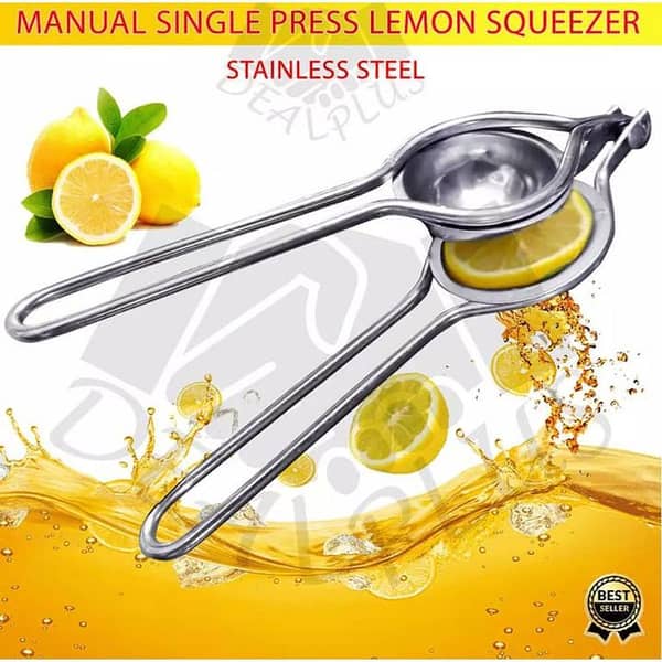 Stainless steel manual lemon squizer