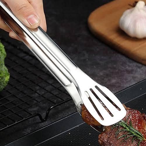 100% High Quality Stainless Steel Food Serving Tong Large in pakistan