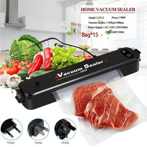 Automatic Food Sealer Machine for Food Preservation & LED Indicator Dry & Moist Modes, Compact & Easy Clean