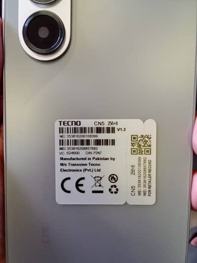 Tecno Canon 50 very argent only 1 day use only open box