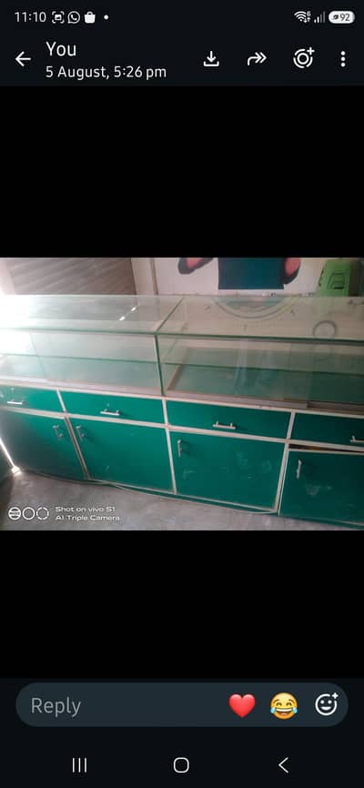 counter and cupboard