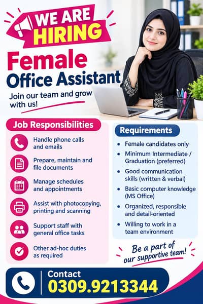 Female Office Assistant